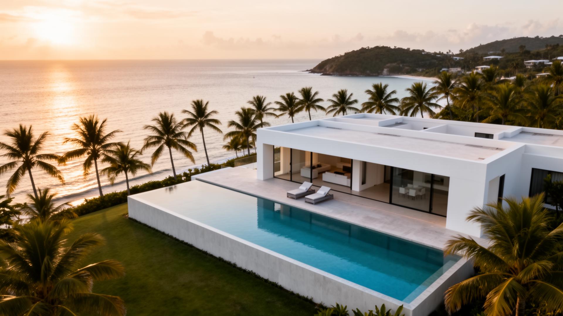 Premium beachfront villa managed by Surf & Wellness Community